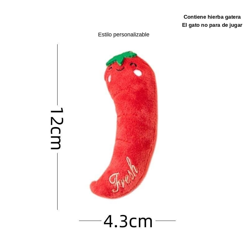 Set de 5 Juguetes para Gatos con Hierba Gatera (Catnip) | Peluches Interactivos